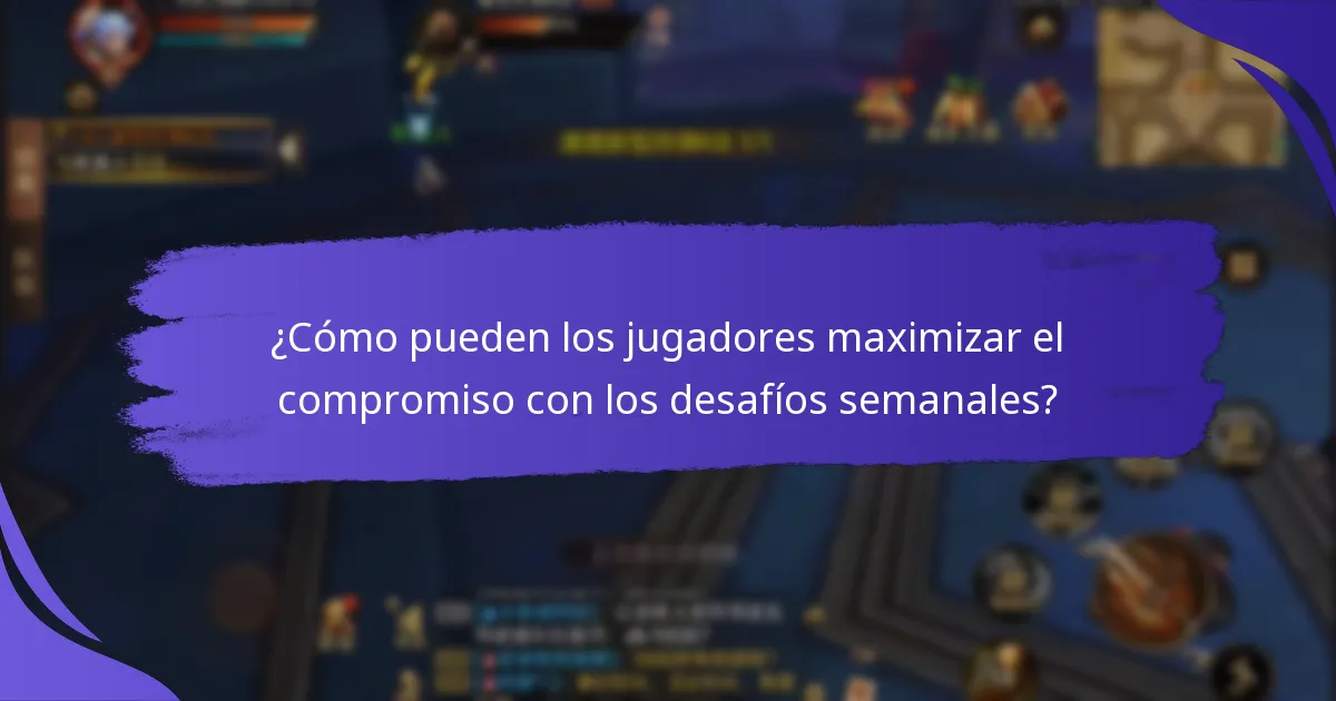 ¿Qué desafíos en curso deben completar los jugadores para ganar premios?