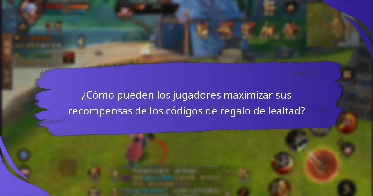 ¿Qué recompensas pueden esperar los jugadores a largo plazo de los códigos de regalo de lealtad?