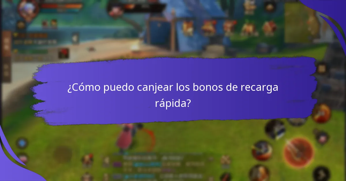 ¿Qué bonos de recarga rápida están disponibles actualmente?