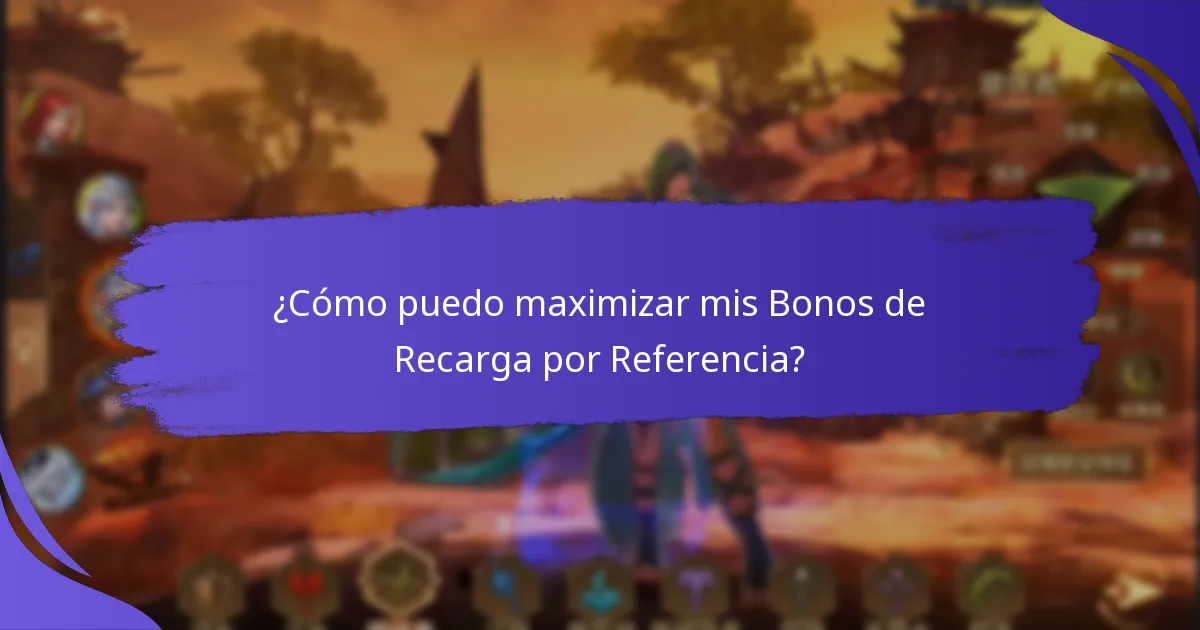 ¿Qué tipos de Bonos de Recarga por Referencia están disponibles?