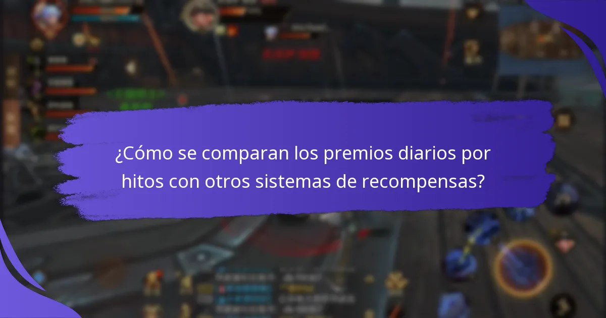 ¿Cuáles son los beneficios de los premios diarios por hitos?