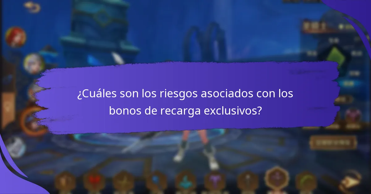 ¿Cómo canjeo los bonos de recarga exclusivos?