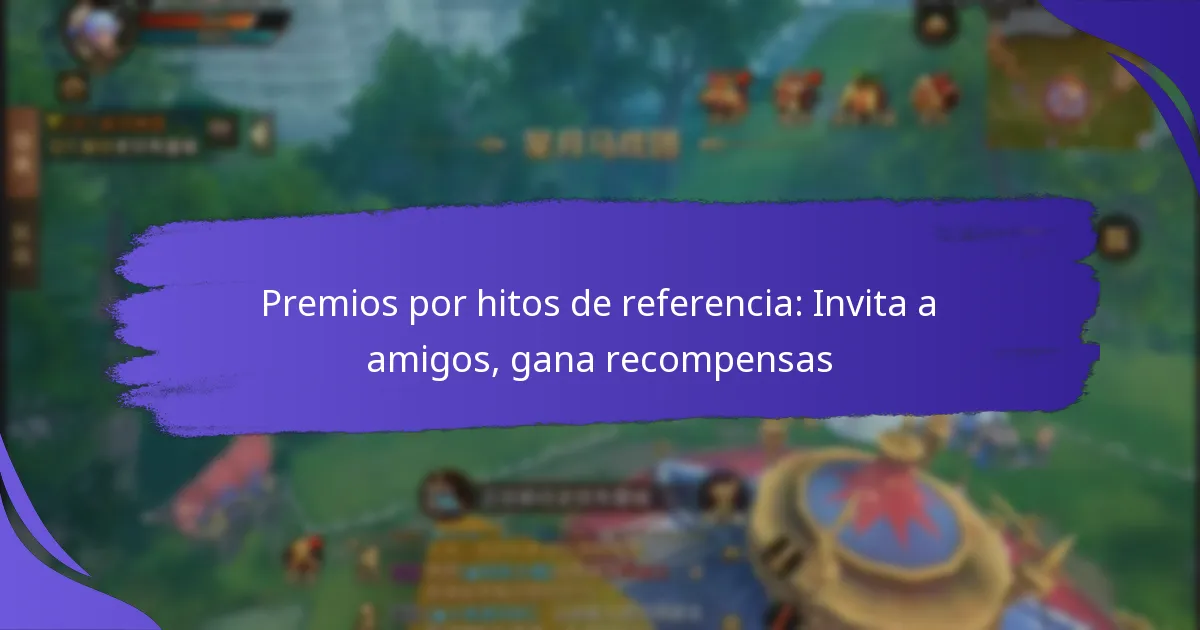 Premios por hitos de referencia: Invita a amigos, gana recompensas