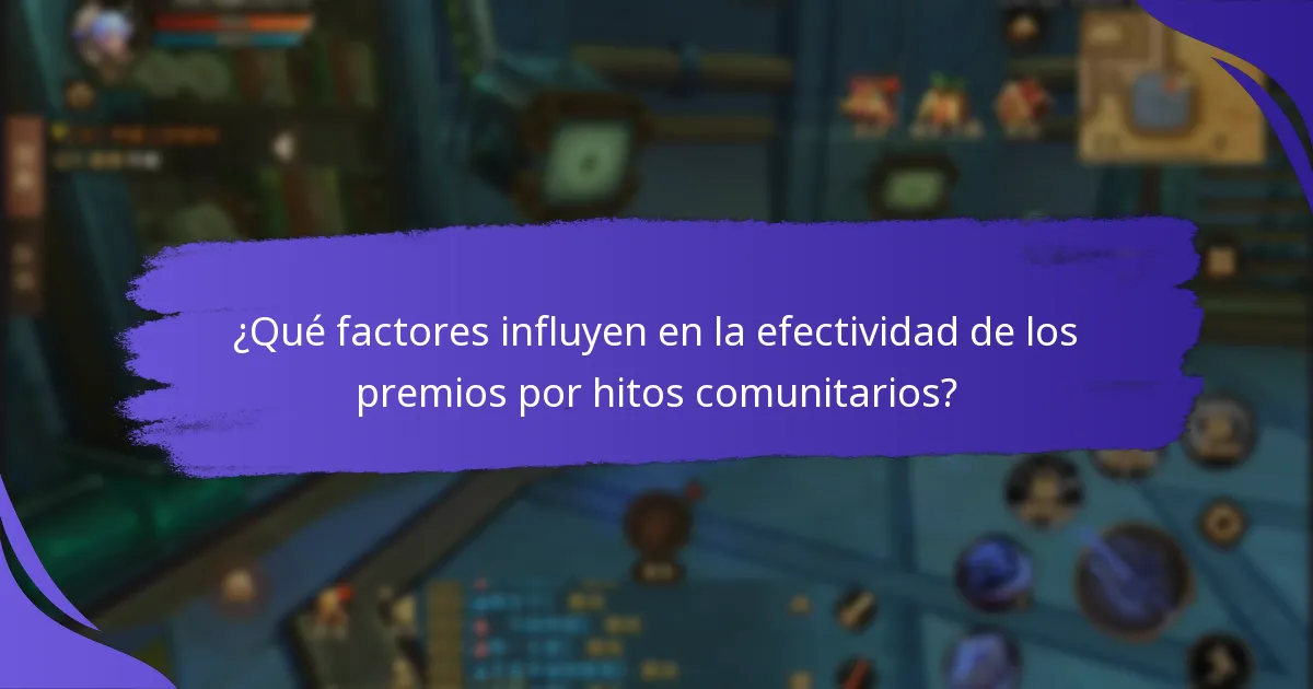 ¿Cuáles son los desafíos en el establecimiento de premios por hitos comunitarios?